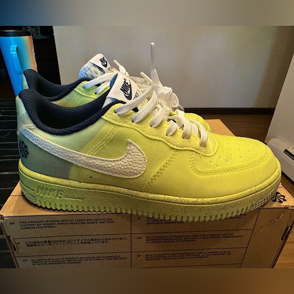Bright vibrant Nike sneakers for kids.
